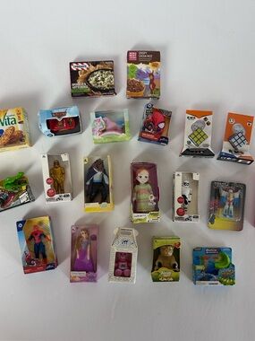 Huge Mini Brands Toy Lot 21 Disney Princess Marvel Hot Wheels BAB Star Wars Robo